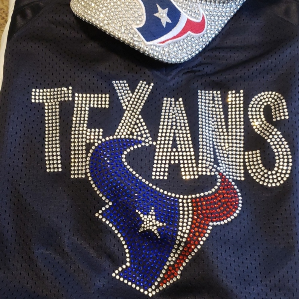 Bedazzled Houston Texans JJ WATT Jersey
